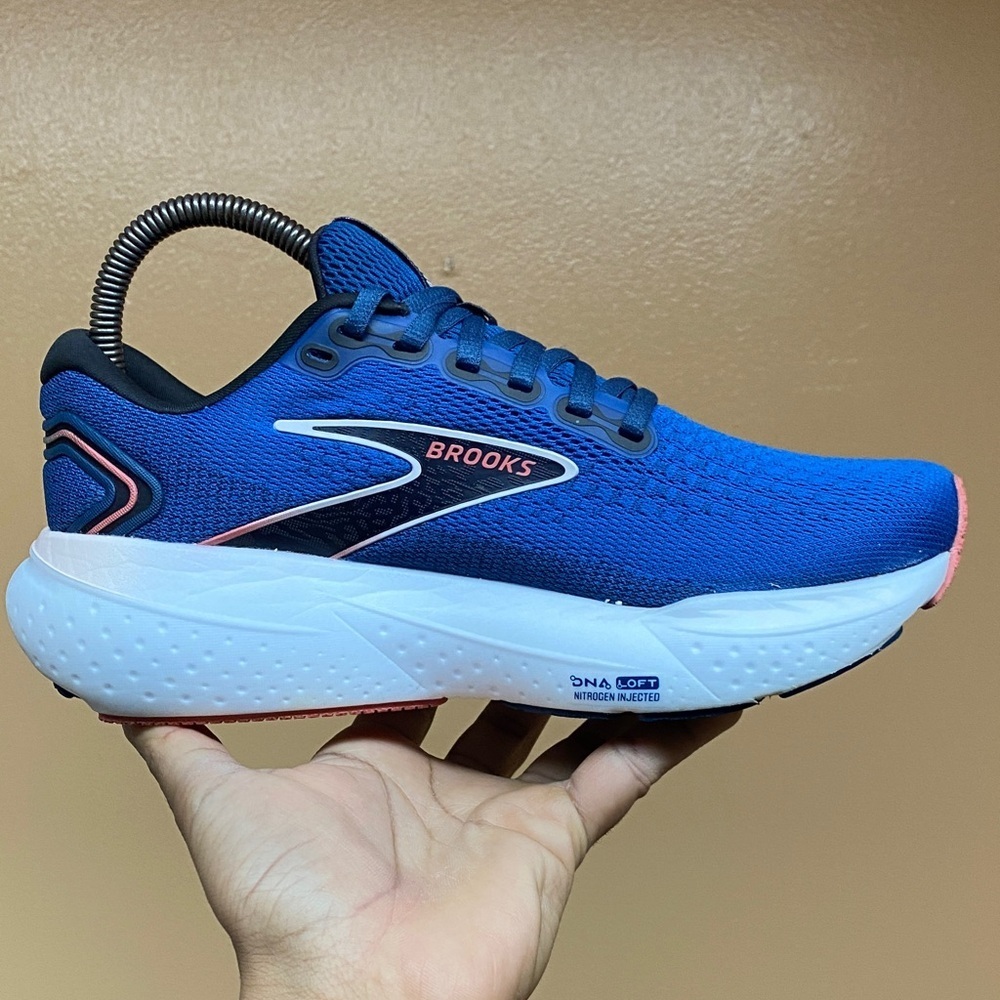 Brooks Glycerin 21 Women’s Running Sneakers “Blue/Icy Pink/Rose” Size 7.5 Wide - Picture 7 of 17